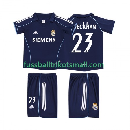 Fußballtrikots Real Madrid BECKHAM 23 2006 Retro Kinder 2005 Kurzarm Auswärts-trikot kaufen